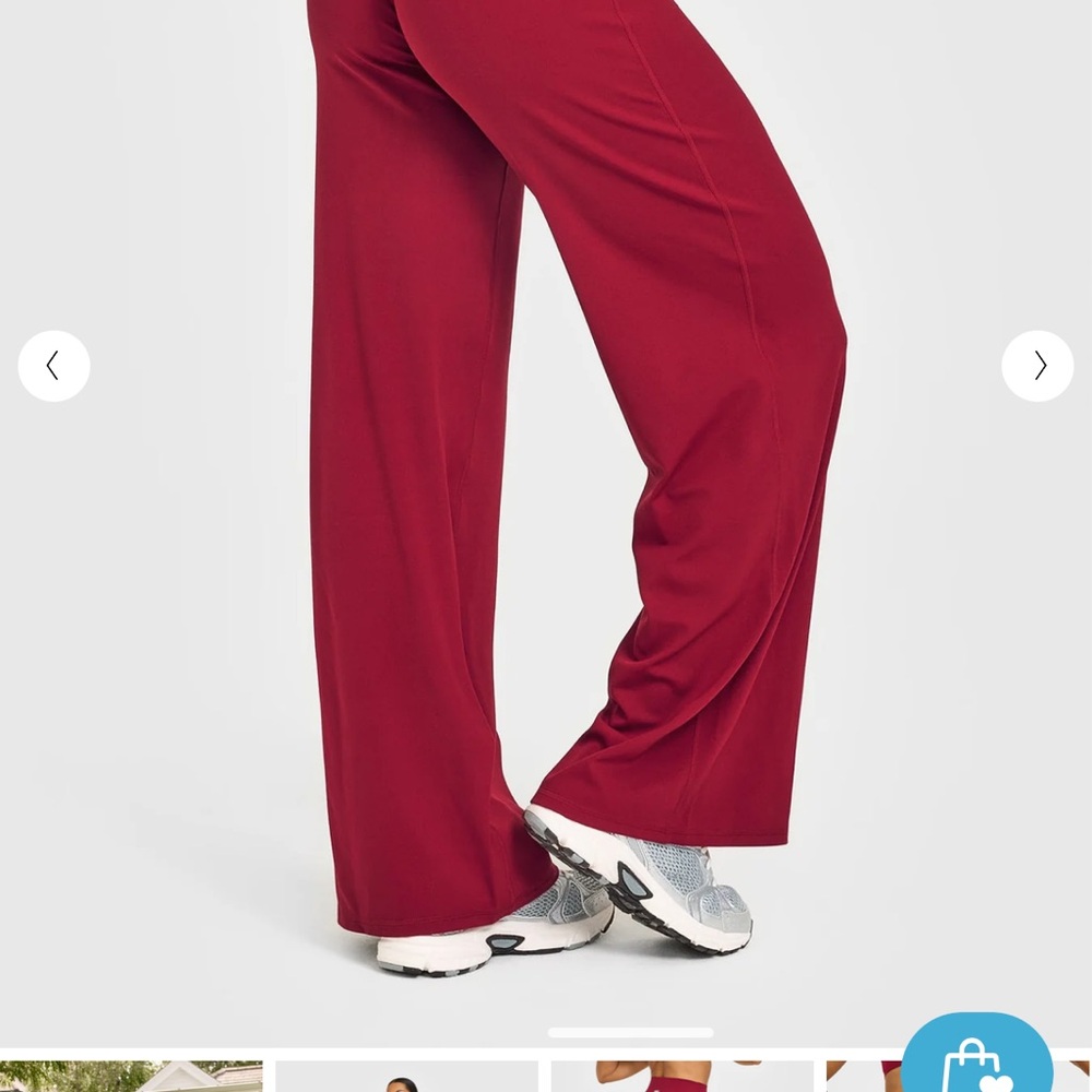 Oner Active Bold Red Wide Leg Pants Size  XS Long